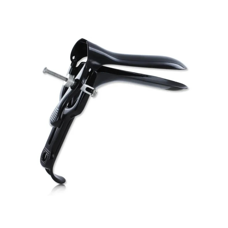 speculum en metal noir 11 x 35 cm