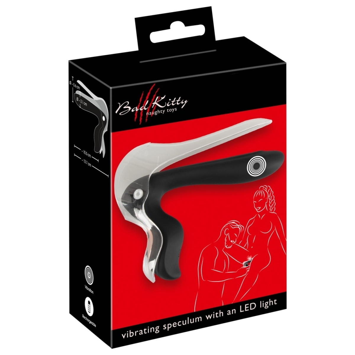 speculum vibrant bad kitty 10 x 33cm 1