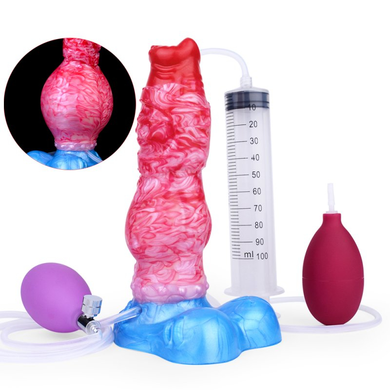 squirting inflatable monster dildo f