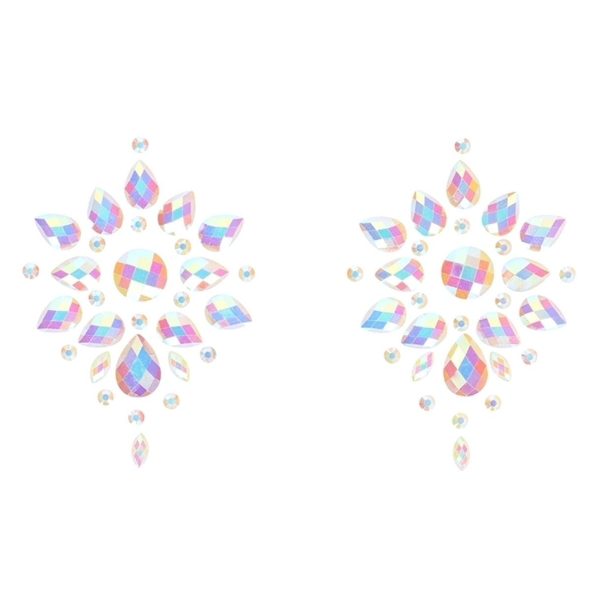 stickers cache seins strass phosphorescents glow nipples 7