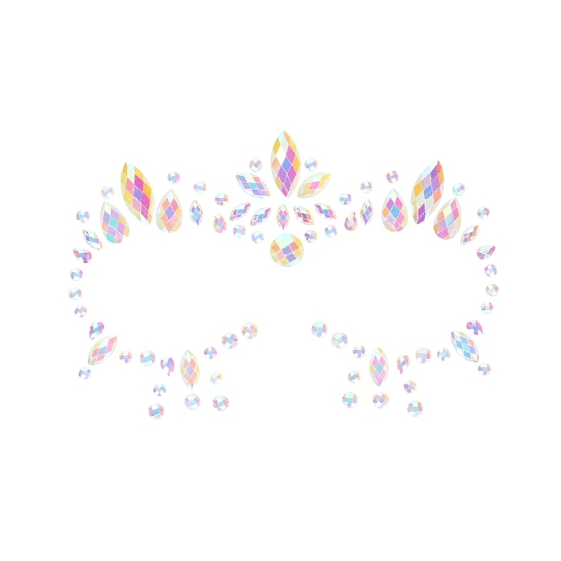 stickers strass contours des yeux phosphorescents glow jewelry 2