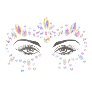 stickers strass contours des yeux phosphorescents glow jewelry 4