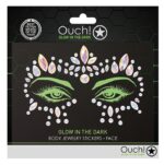 stickers strass contours des yeux phosphorescents glow jewelry 5