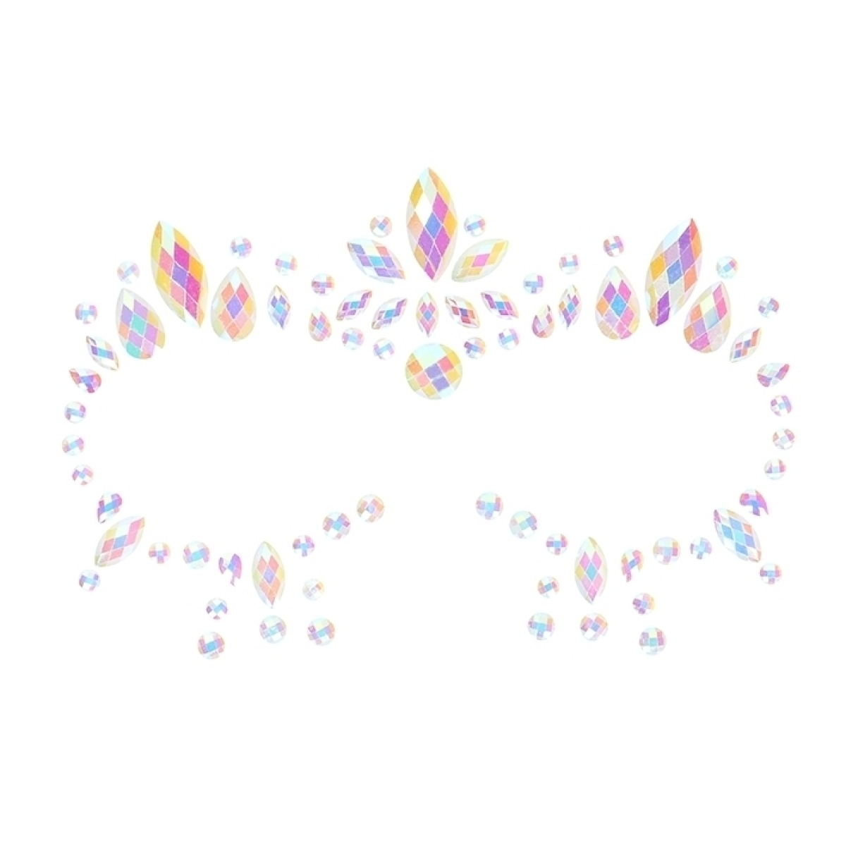 stickers strass contours des yeux phosphorescents glow jewelry 6