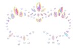 stickers strass contours des yeux phosphorescents glow jewelry 6