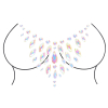 stickers strass decollete phosphorescents glow chest
