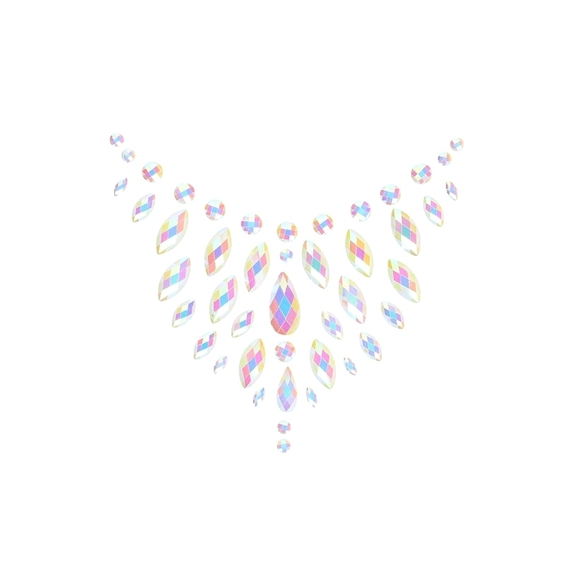 stickers strass decollete phosphorescents glow chest 2