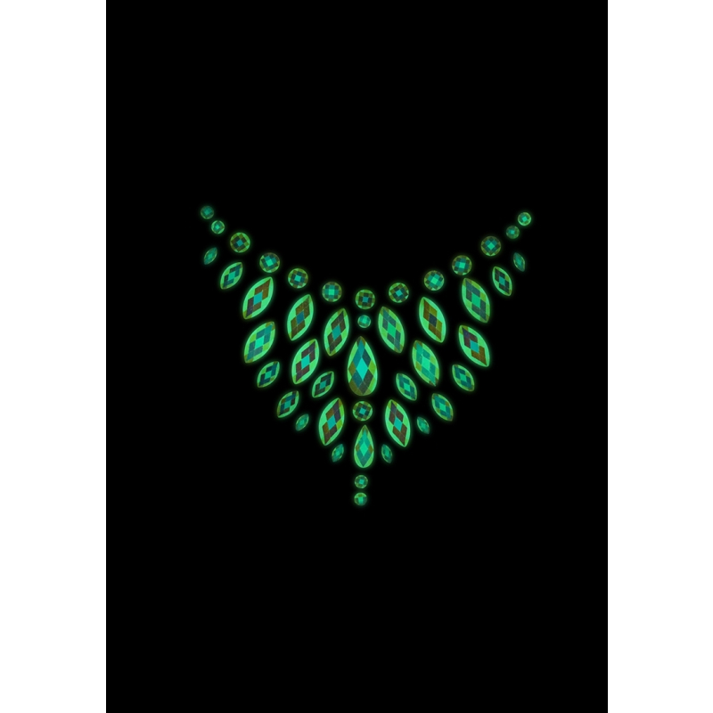 stickers strass decollete phosphorescents glow chest 3