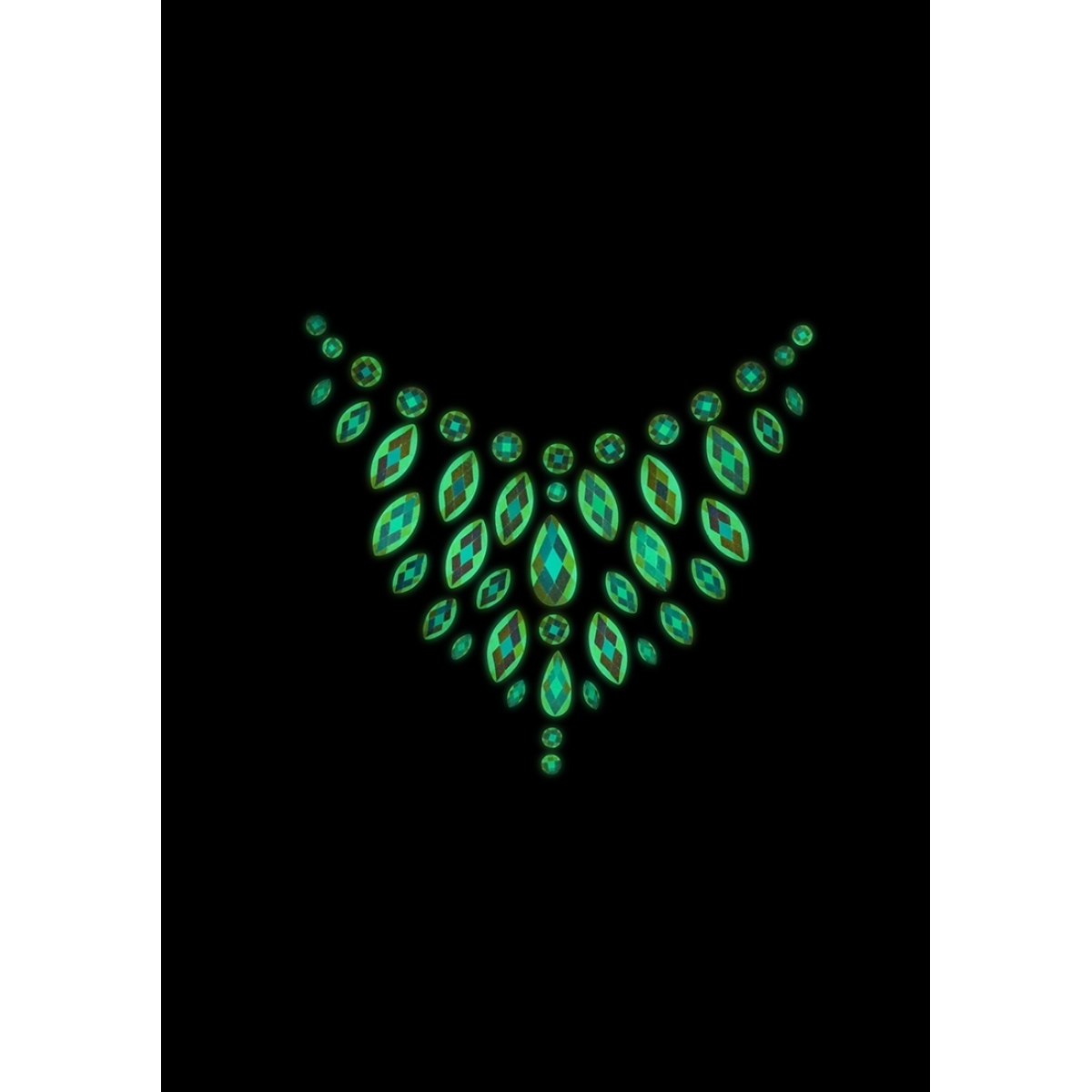 stickers strass decollete phosphorescents glow chest 7