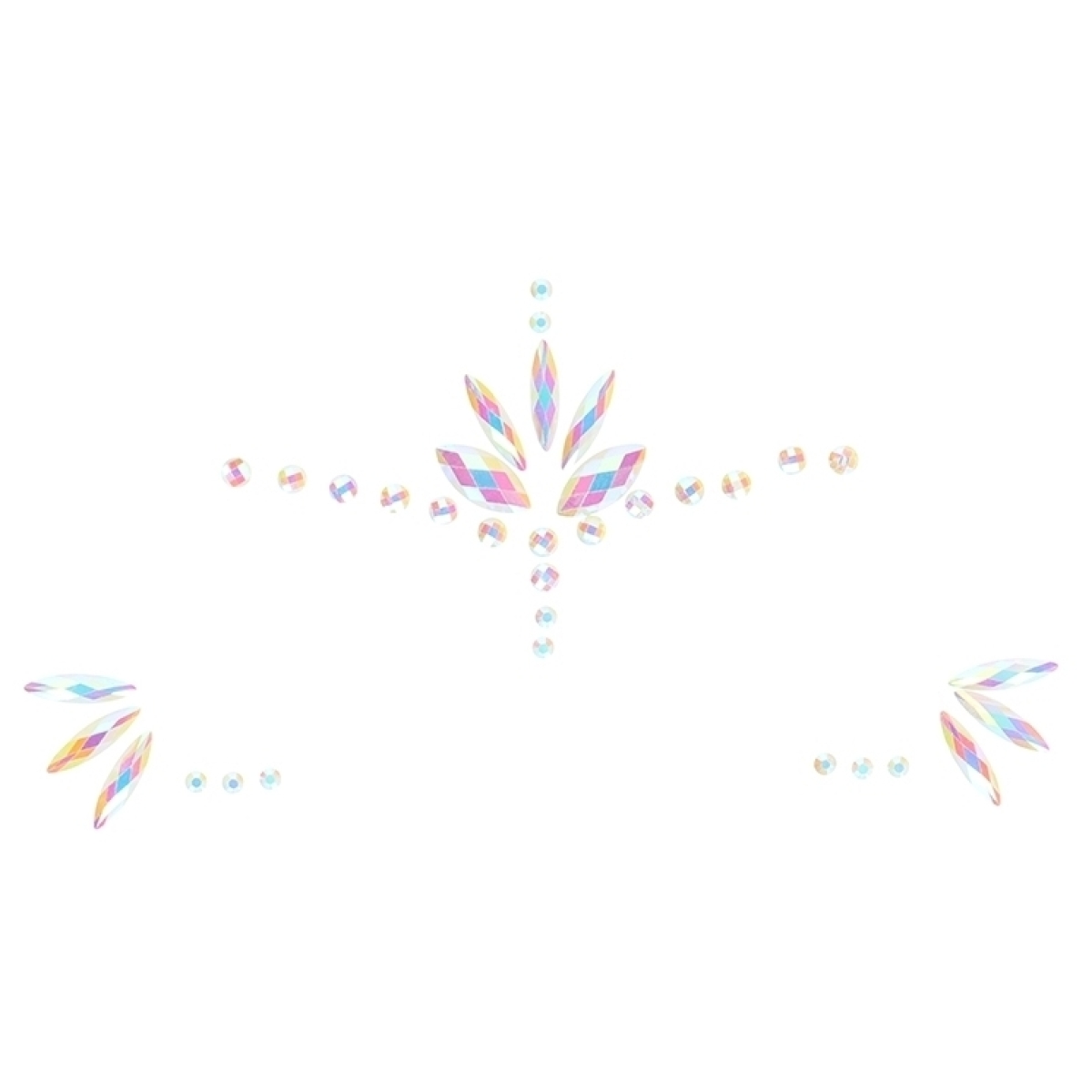 stickers strass visage phosphorescent glow jewelry 2