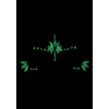 stickers strass visage phosphorescent glow jewelry 3