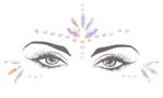 stickers strass visage phosphorescent glow jewelry 5
