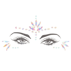 stickers strass visage phosphorescent glow jewelry 5