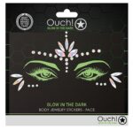 stickers strass visage phosphorescent glow jewelry 6