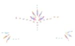 stickers strass visage phosphorescent glow jewelry 7