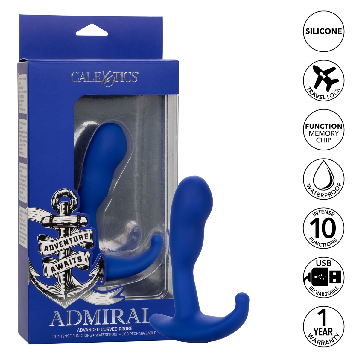 stimuateur de prostate advanced curved admiral 11 x 3cm 2