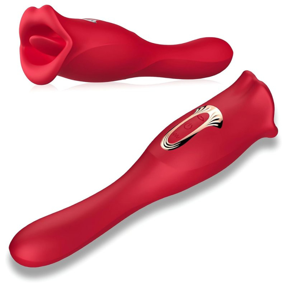 stimulateur anulingus avec gode lips tongue 10 x 34cm 1