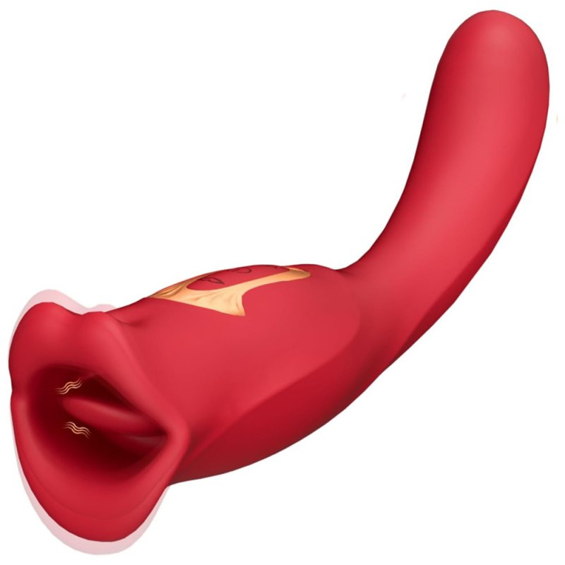 stimulateur-anulingus-avec-gode-lips-tongue-10-x-34cm stimulateur anulingus avec gode lips tongue 10 x 34cm