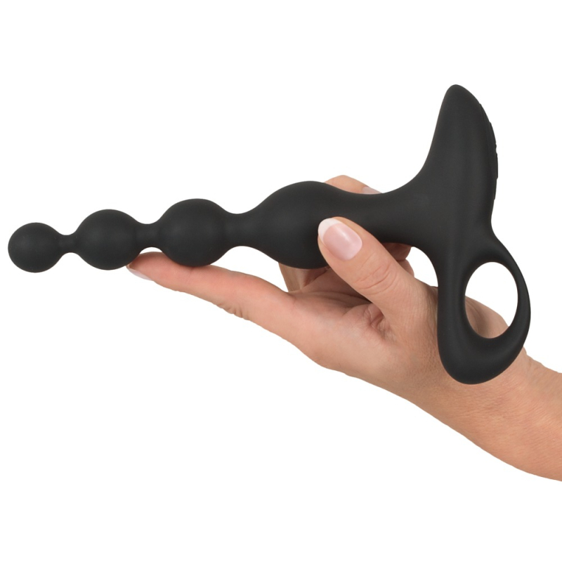 stimulateur beads velvet 165 x 35 cm noir 7