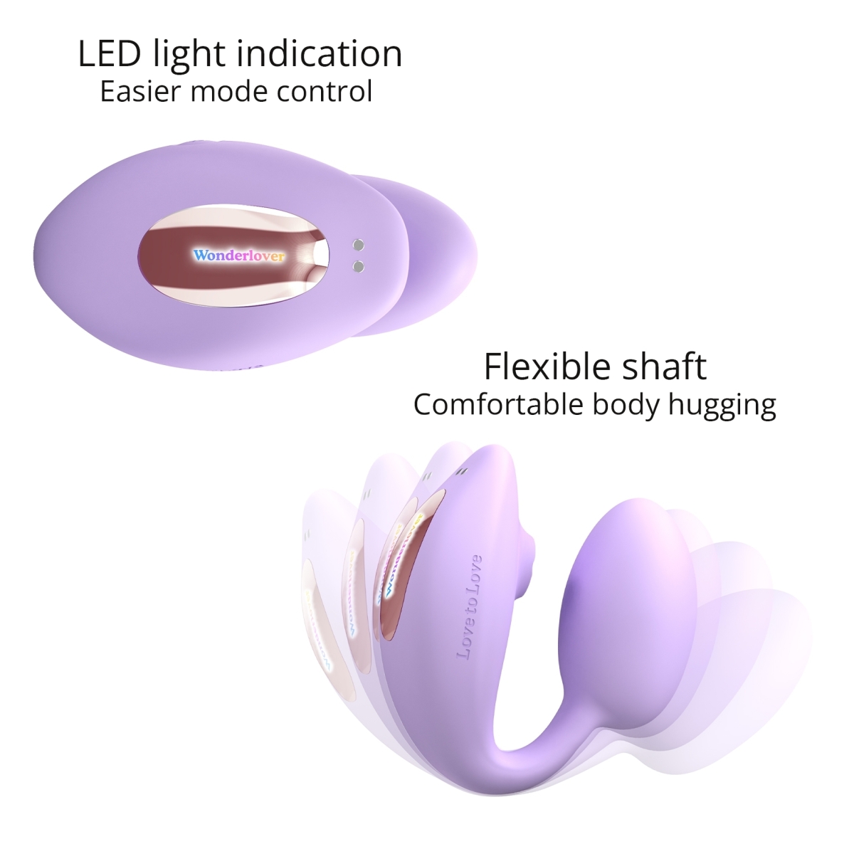 stimulateur clitoris et point g wonderlover love to love mauve 3