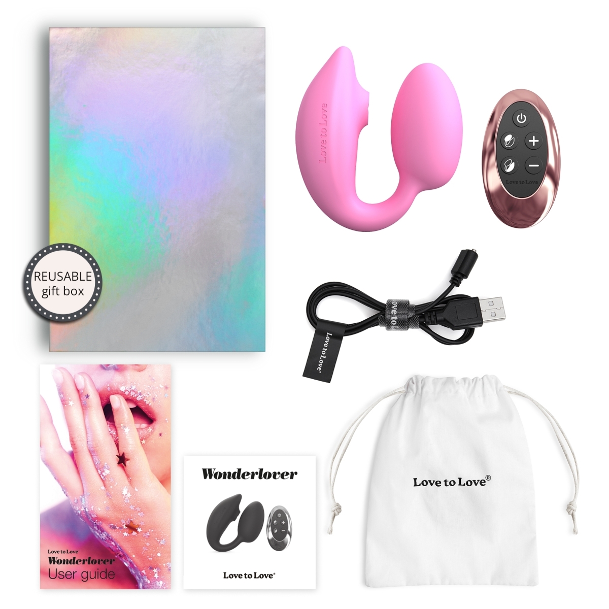 stimulateur clitoris et point g wonderlover rose 1