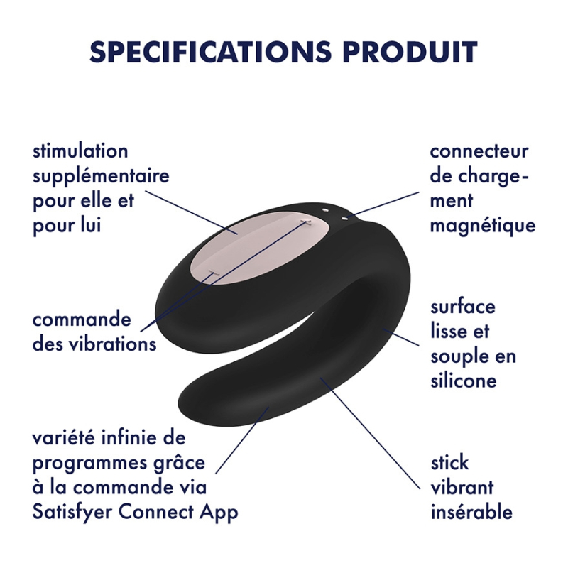 stimulateur connecte double joy satisfyer noir 2