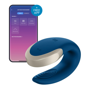 stimulateur connecte double love luxury bleu