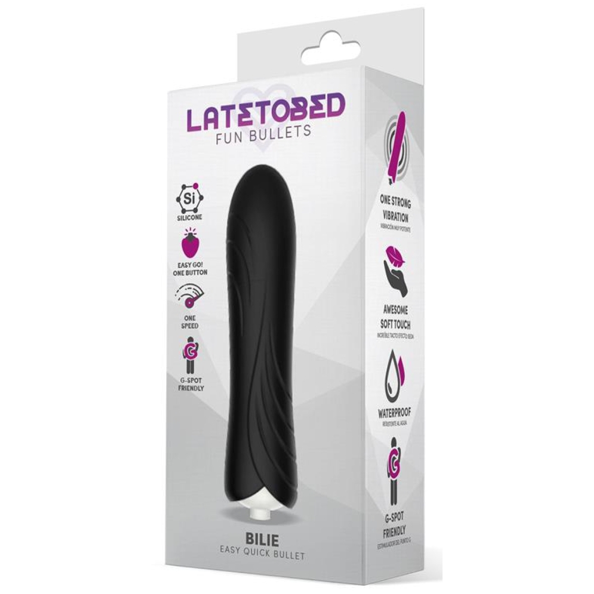 stimulateur de clitoris bilie 10 x 25cm noir 1