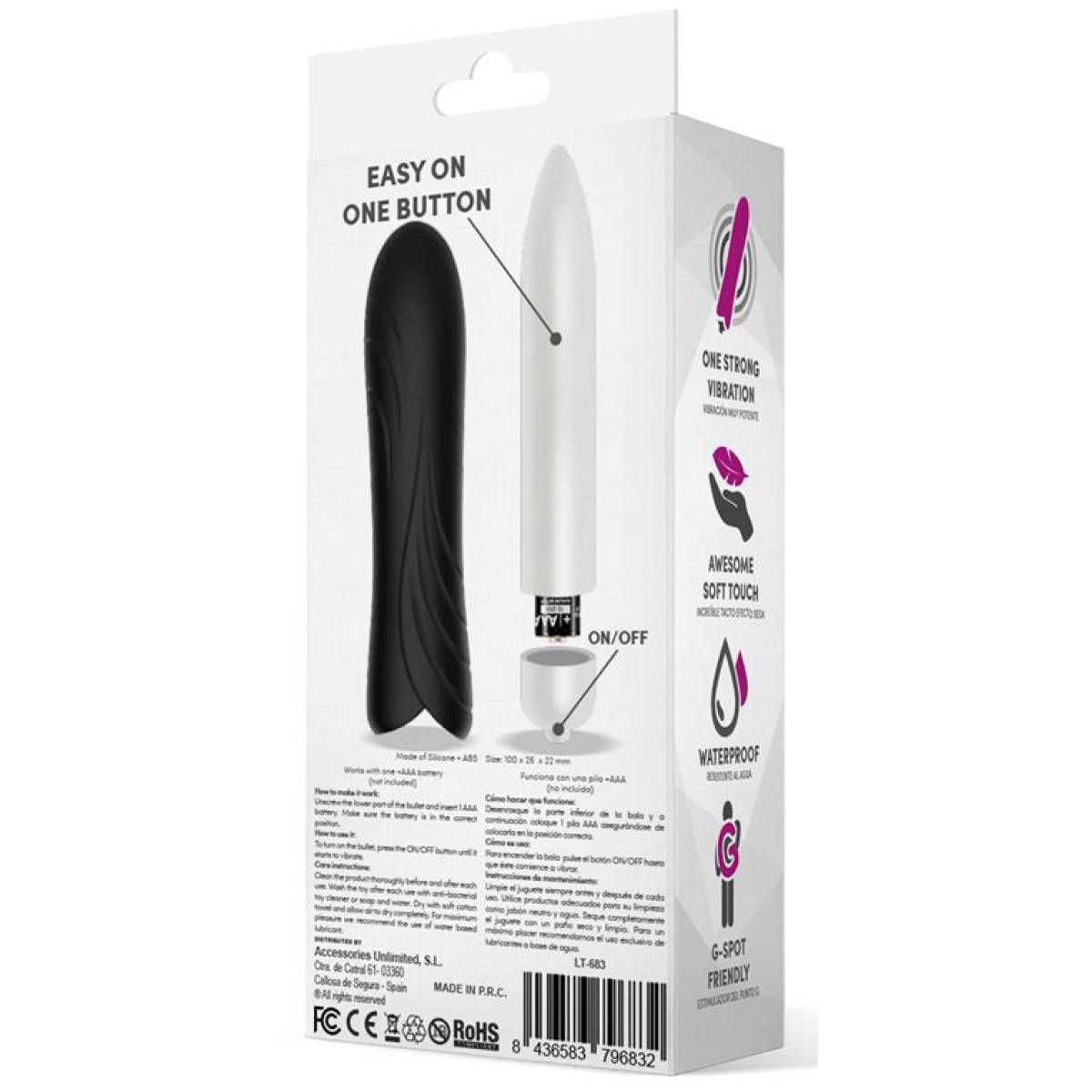 stimulateur de clitoris bilie 10 x 25cm noir 4