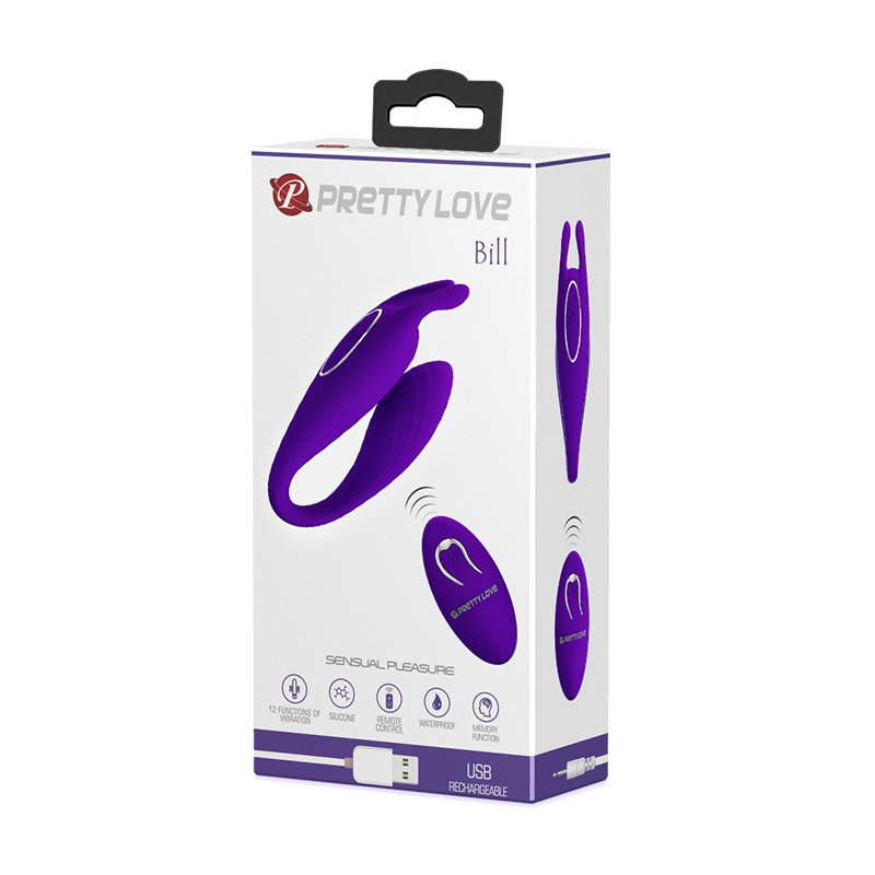 stimulateur de clitoris bill pretty love 10 x 33 cm violet 1
