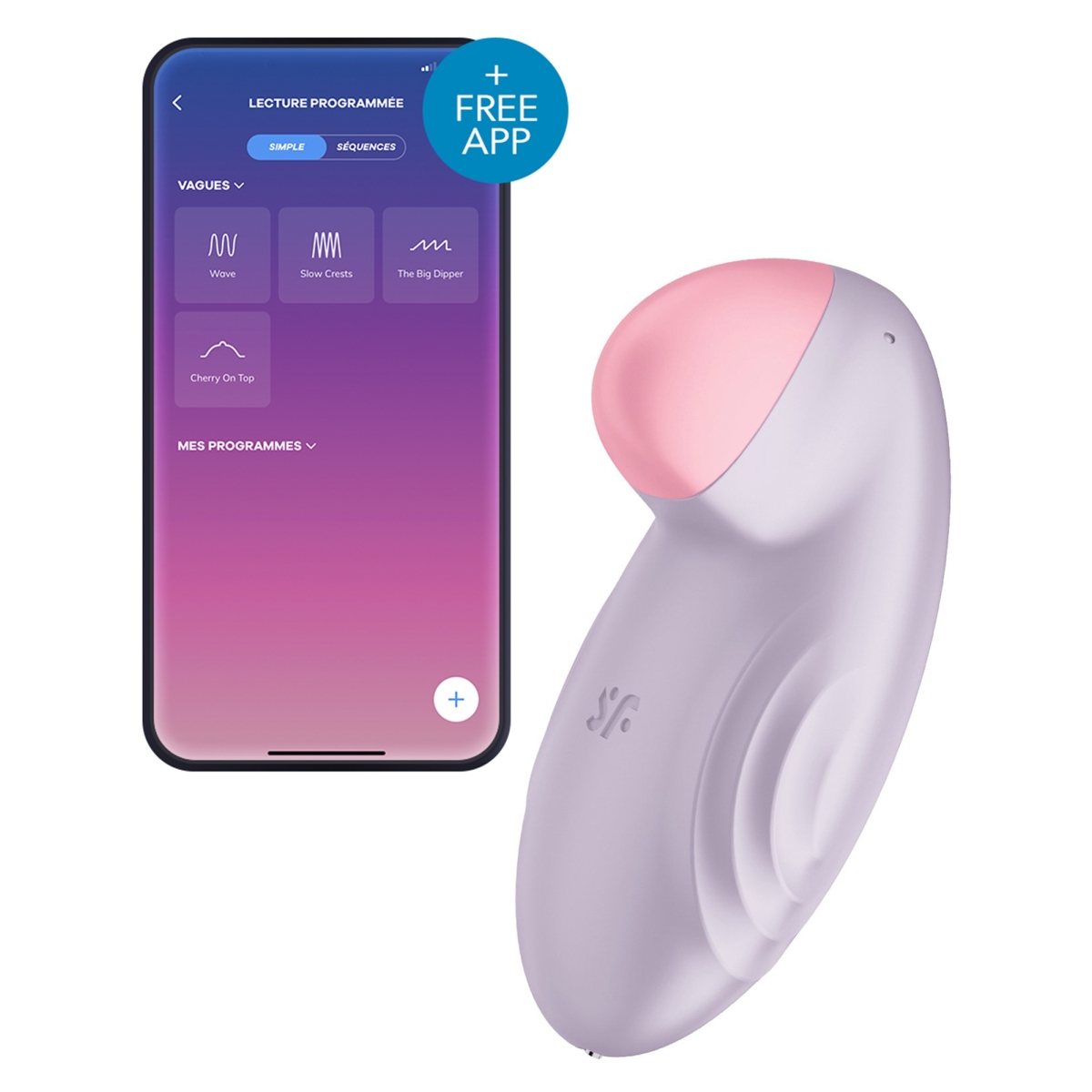 stimulateur de clitoris connecte tropical tip satisfyer