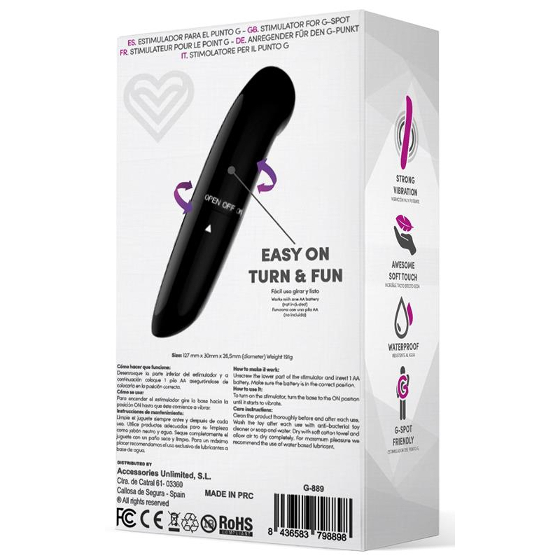 stimulateur de clitoris denzel 13 x 28cm noir 3