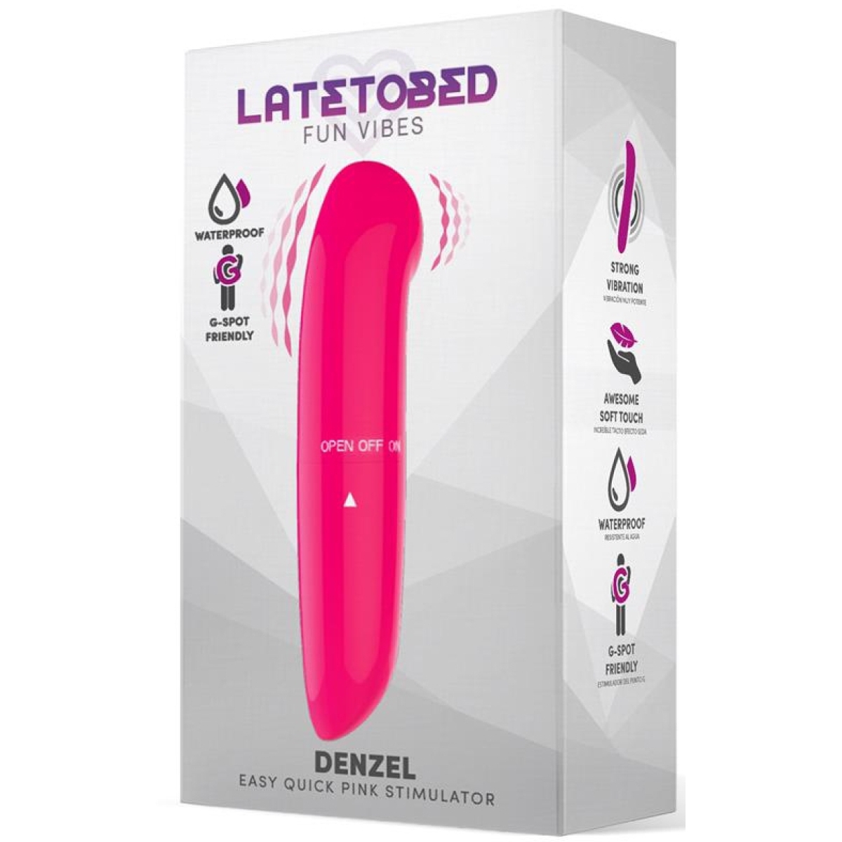 stimulateur de clitoris denzel 13 x 28cm rose 1
