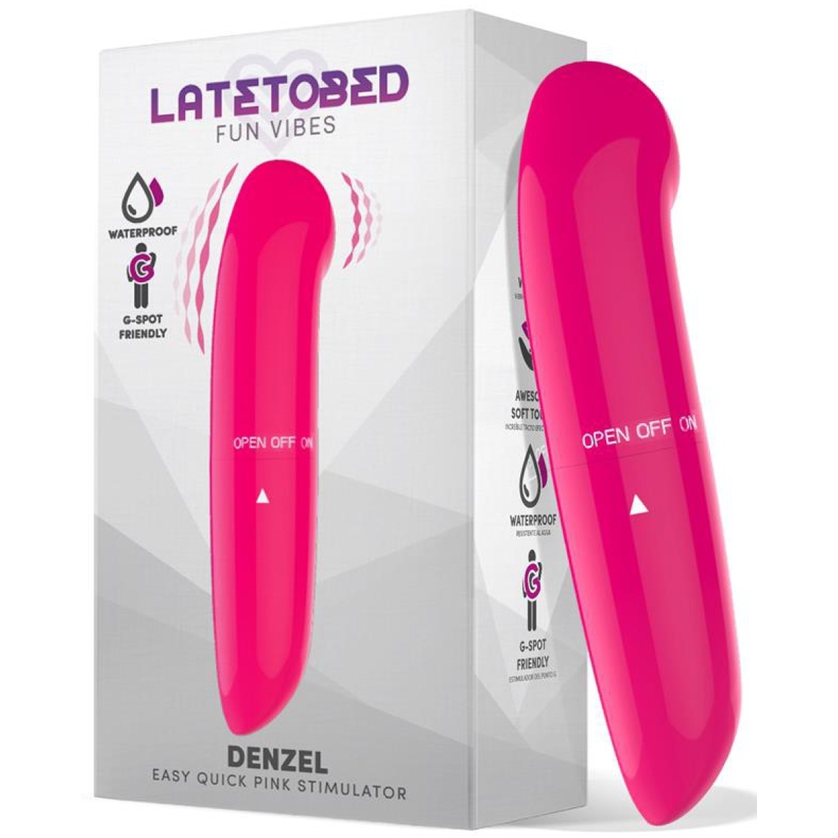 stimulateur de clitoris denzel 13 x 28cm rose 2