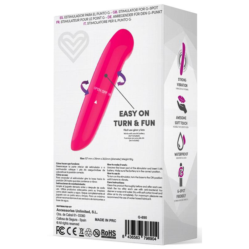 stimulateur de clitoris denzel 13 x 28cm rose 3