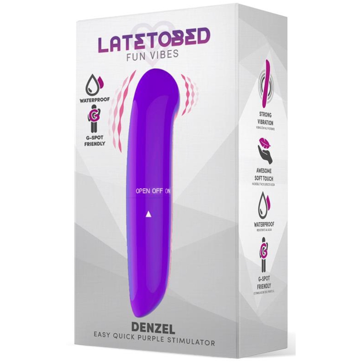 stimulateur de clitoris denzel 13 x 28cm violet 1