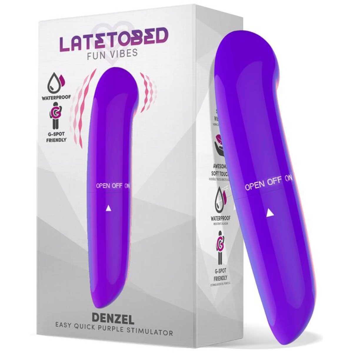 stimulateur de clitoris denzel 13 x 28cm violet 2