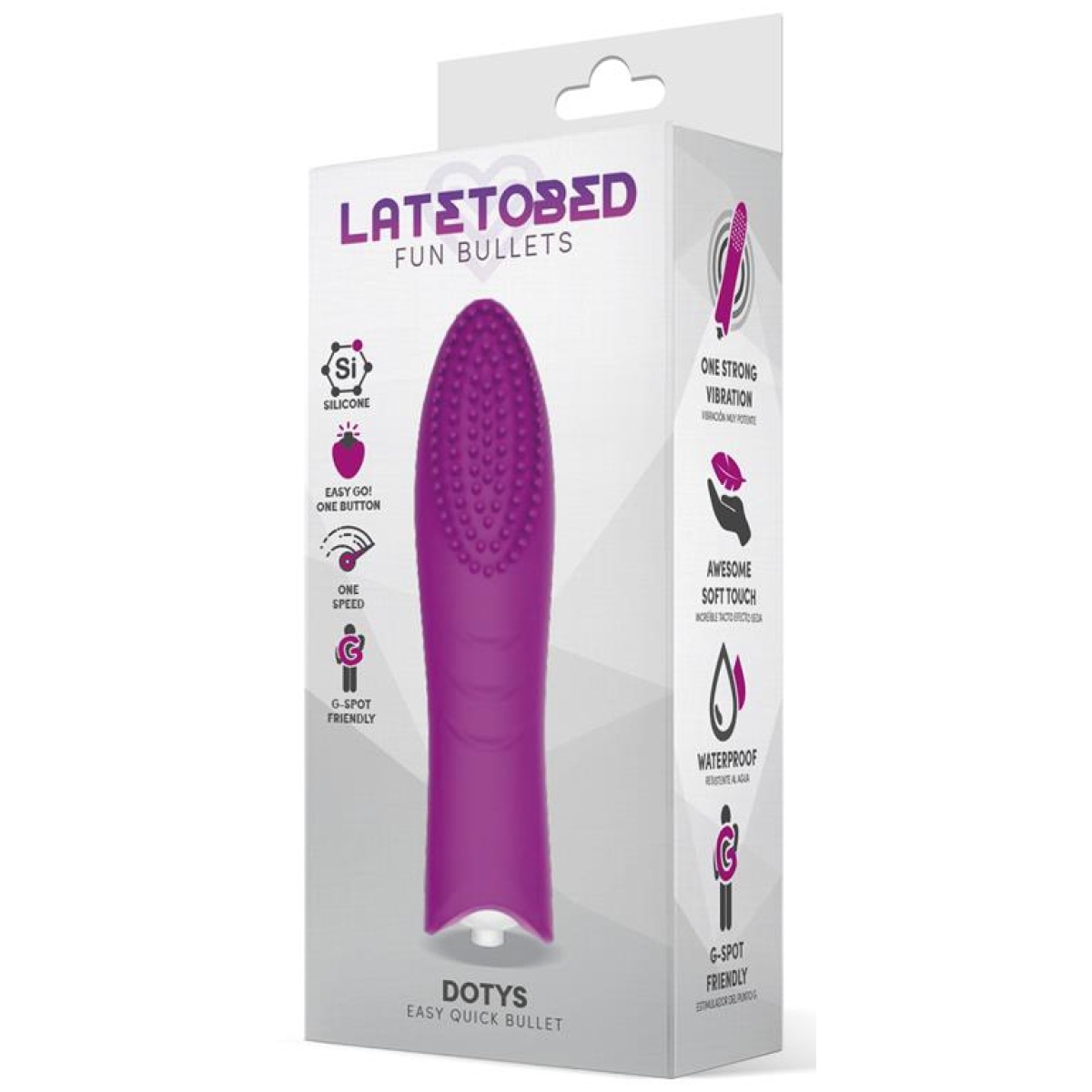 stimulateur de clitoris dotys 12 x 3cm rose 1