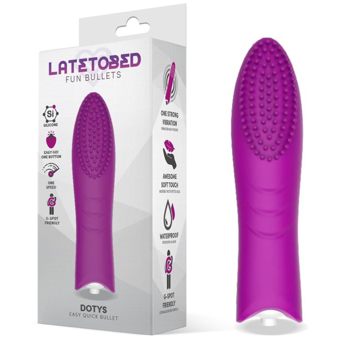 stimulateur de clitoris dotys 12 x 3cm rose 3