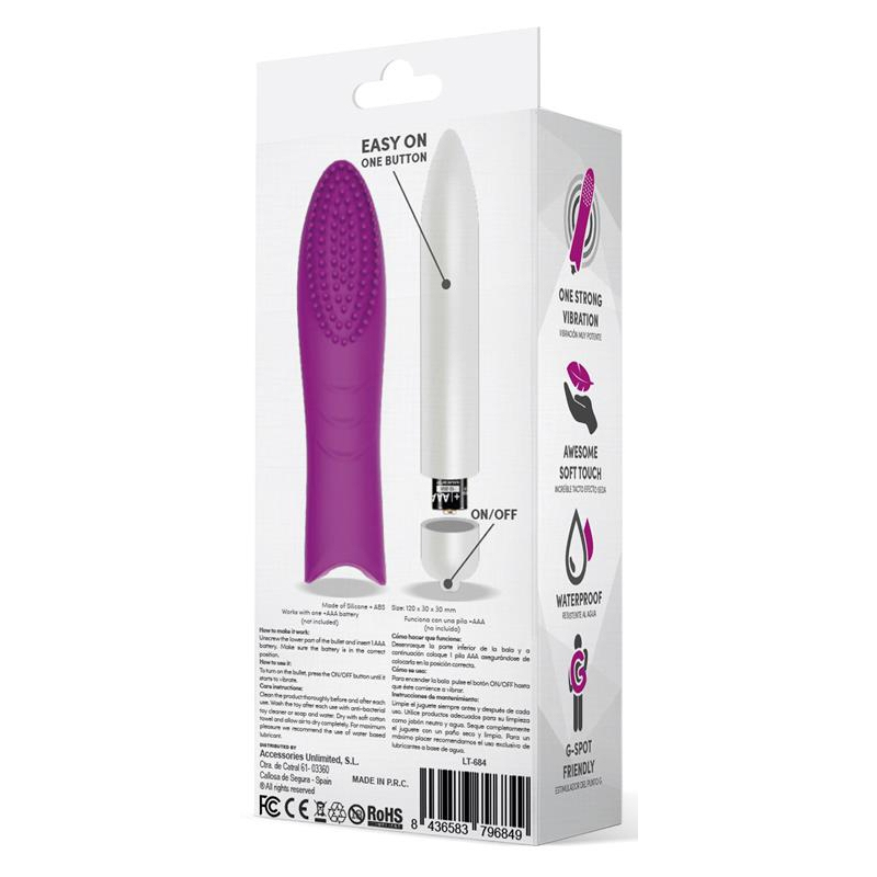 stimulateur de clitoris dotys 12 x 3cm rose 4