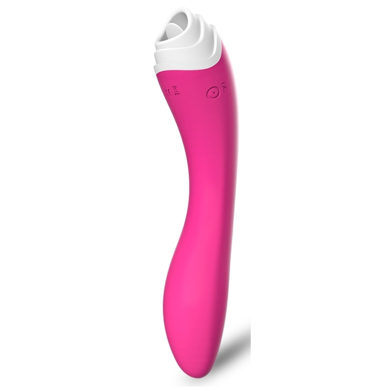 stimulateur de clitoris et point g licky 20cm rose