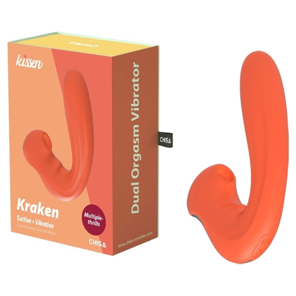 stimulateur de clitoris kraken 14 x 3cm 1