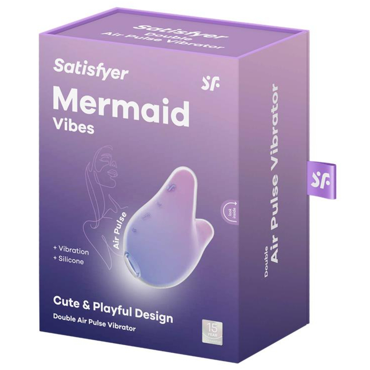 stimulateur de clitoris mermaid violet rose 1