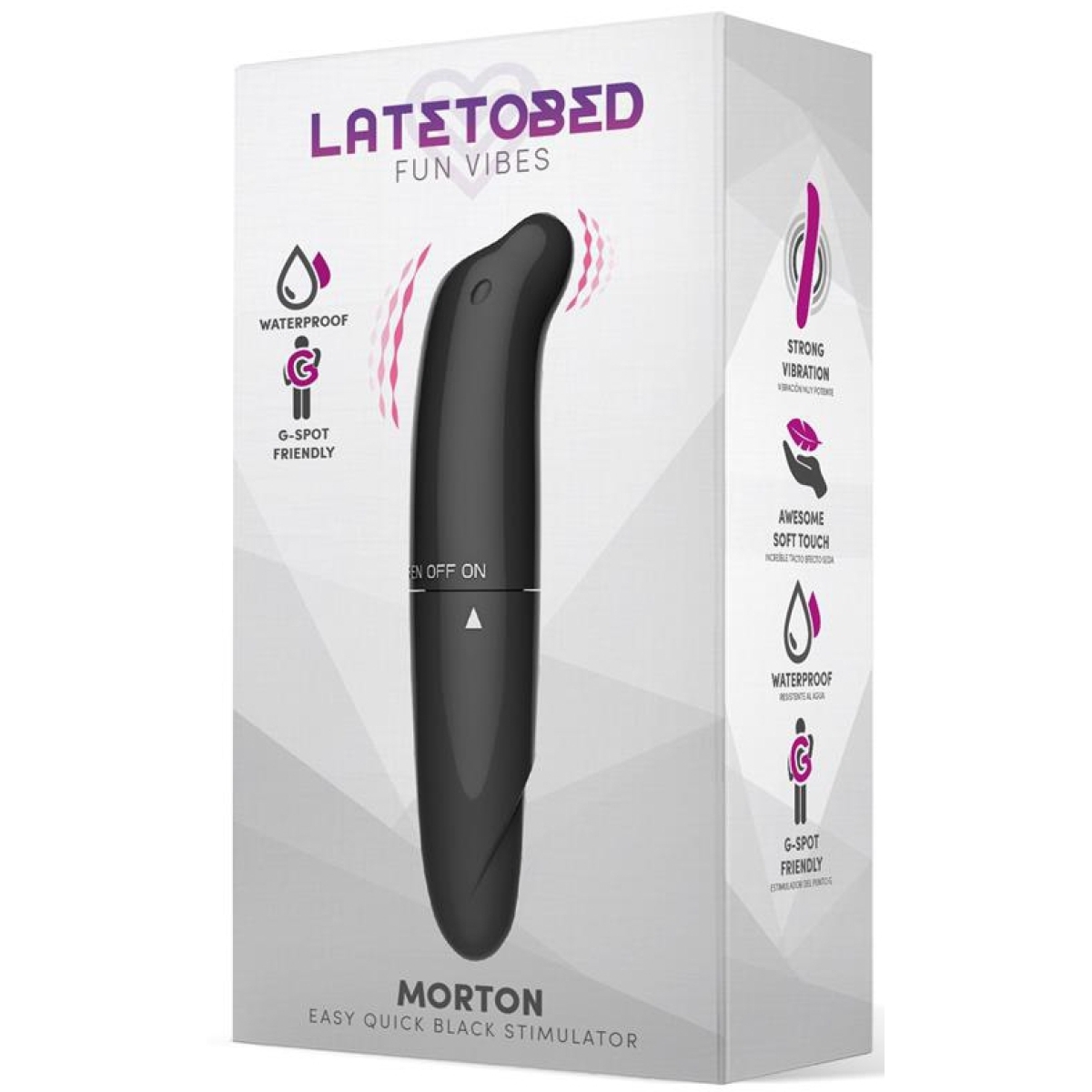 stimulateur de clitoris morton 13 x 25cm noir 1