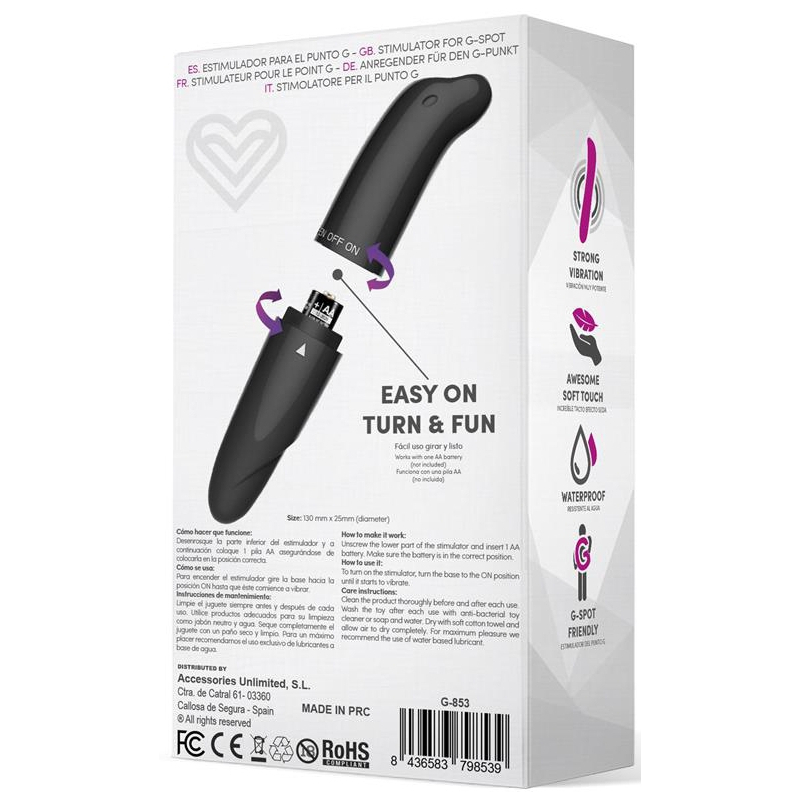stimulateur de clitoris morton 13 x 25cm noir 4