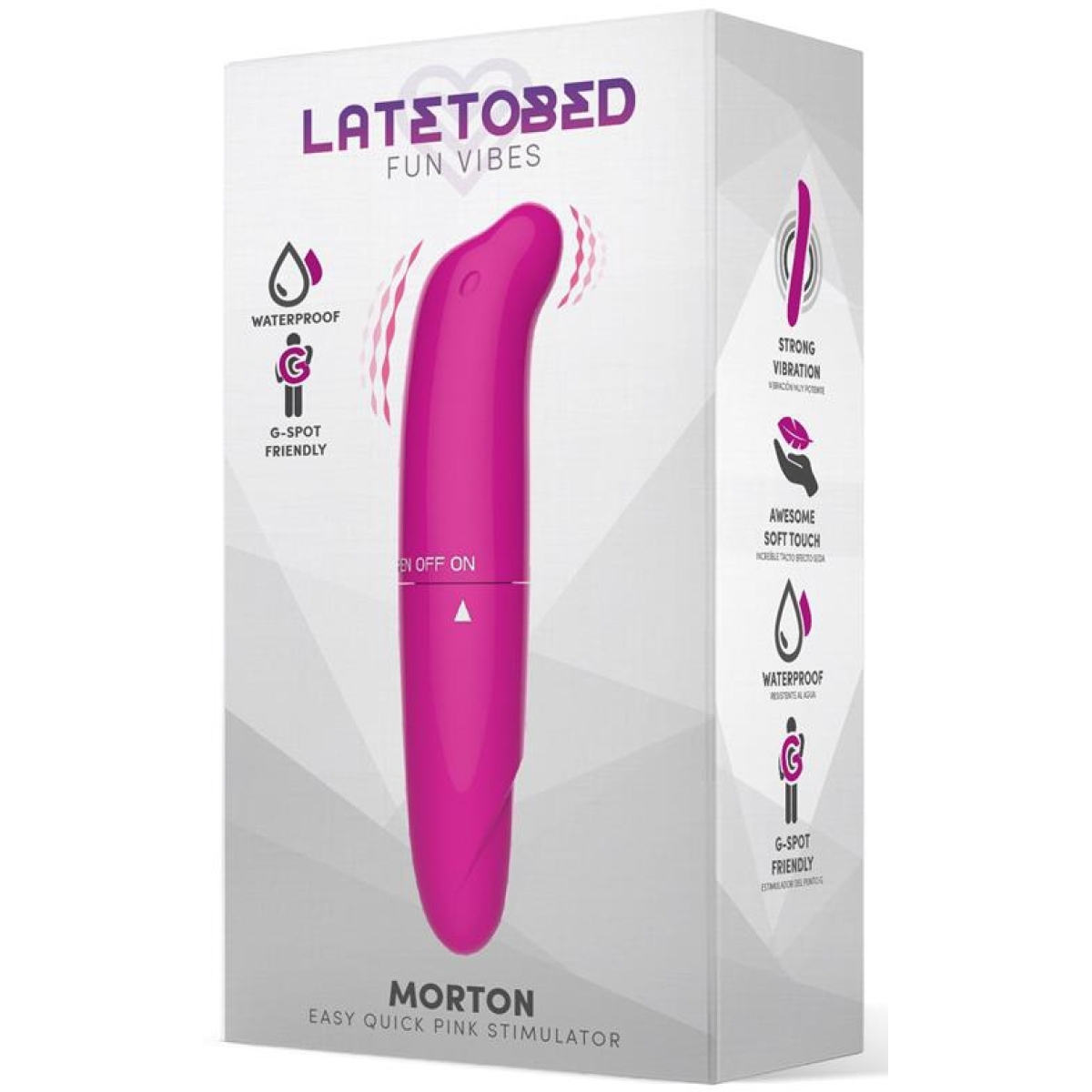 stimulateur de clitoris morton 13 x 25cm rose 1