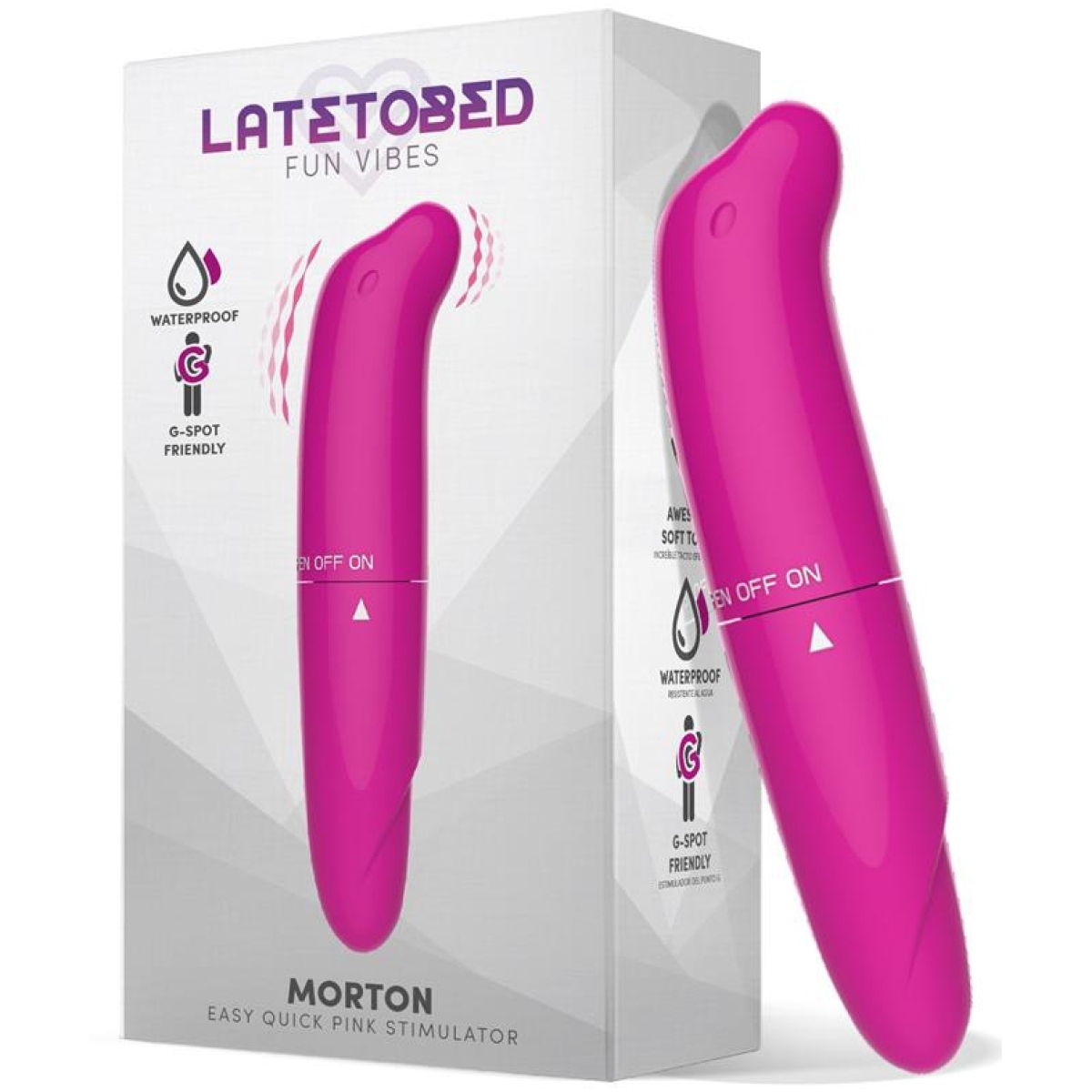 stimulateur de clitoris morton 13 x 25cm rose 3