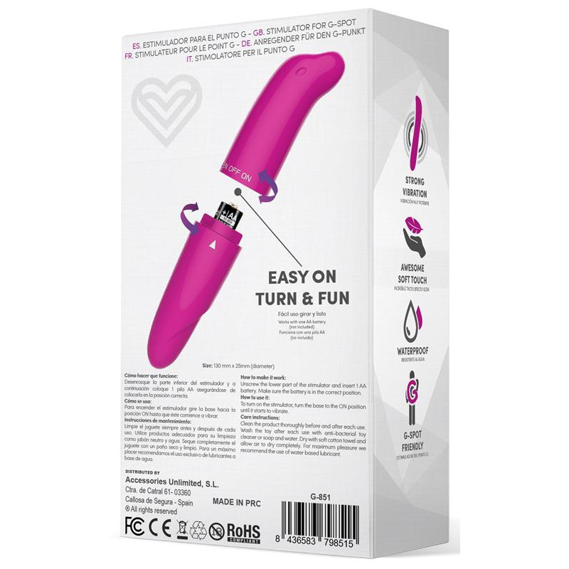stimulateur de clitoris morton 13 x 25cm rose 4