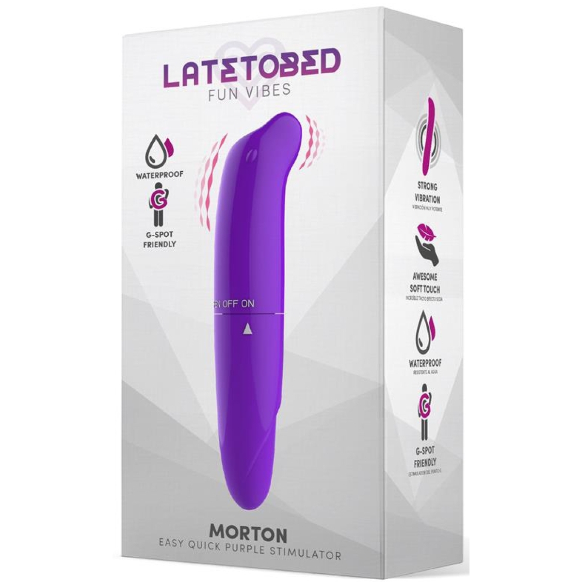 stimulateur de clitoris morton 13 x 25cm violet 1