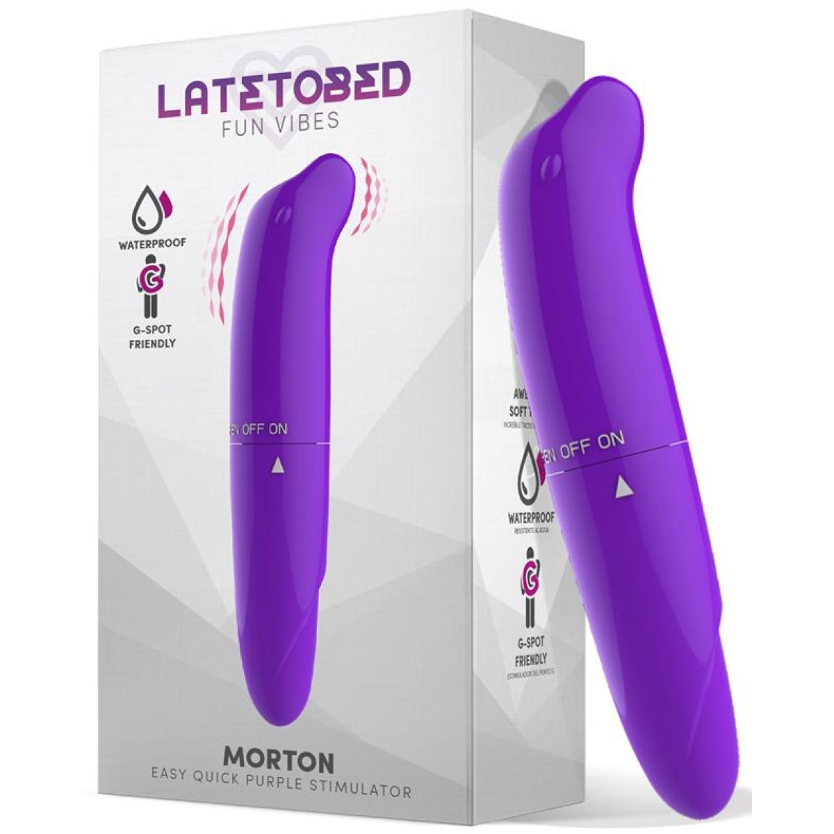stimulateur de clitoris morton 13 x 25cm violet 3
